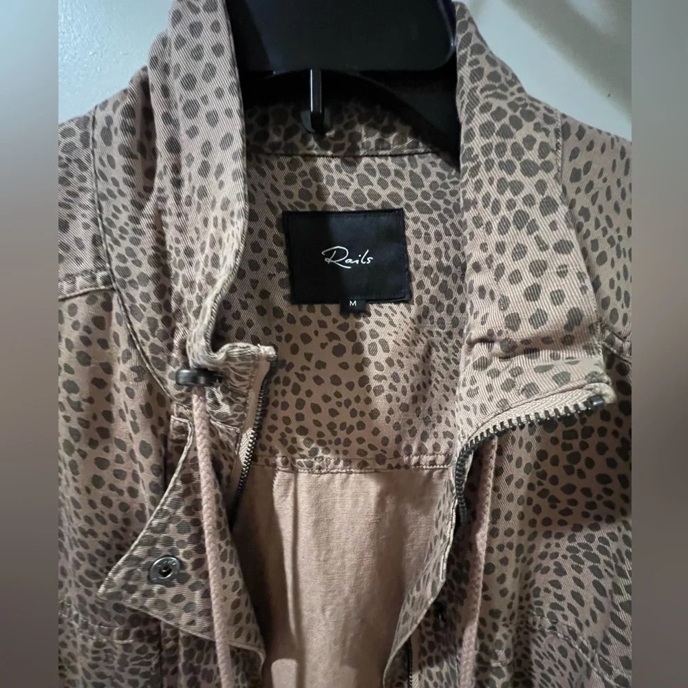 Rails Leopard Print Bomber Jacket - Picture 4 of 4